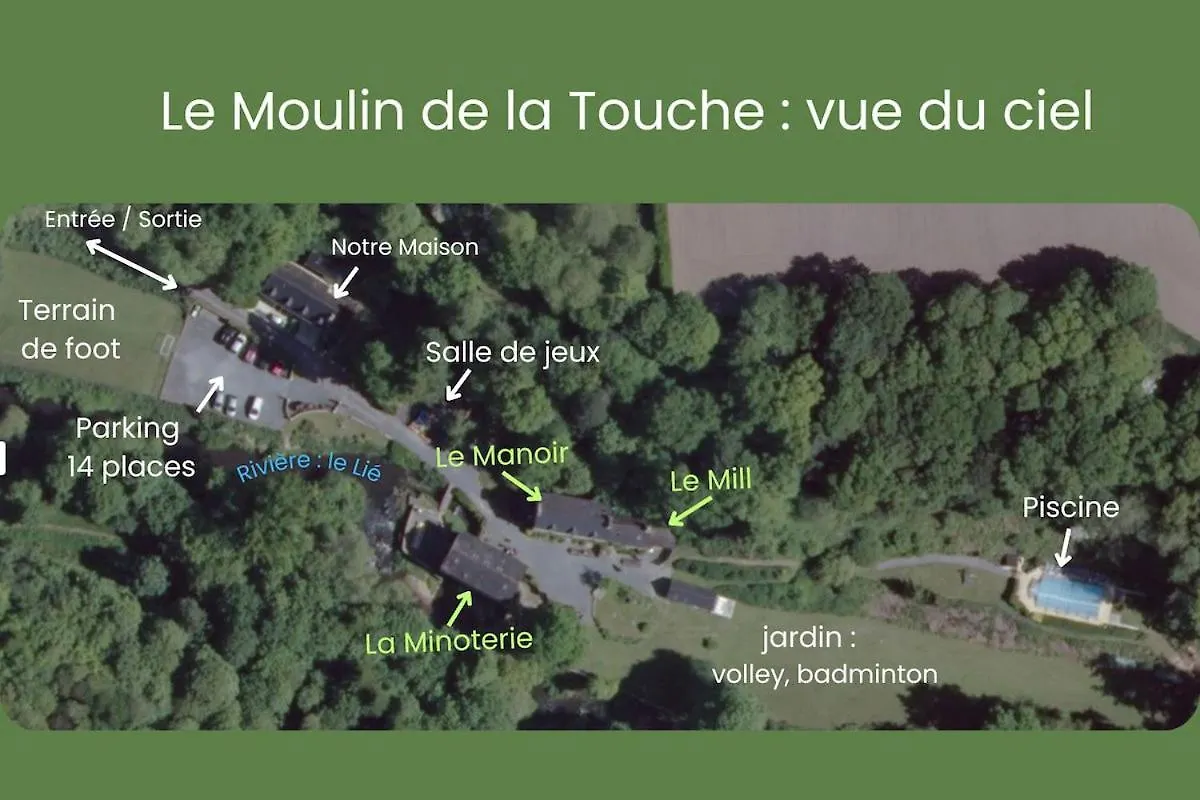 Moulin De La Touche - Manoir Piscine Nature Plouguenast-Langast Франция